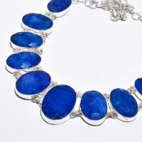 Sa 9383b collier sautoir parure saphir bleu 89gr achat vente bijou ethnique argent 925