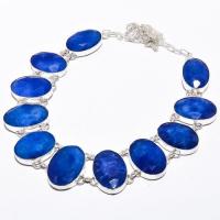 Sa 9384d collier sautoir parure saphir bleu 91gr achat vente bijou ethnique argent 925