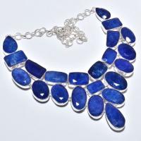 Sa 9385a collier sautoir parure saphir bleu 155gr achat vente bijou ethnique argent 925