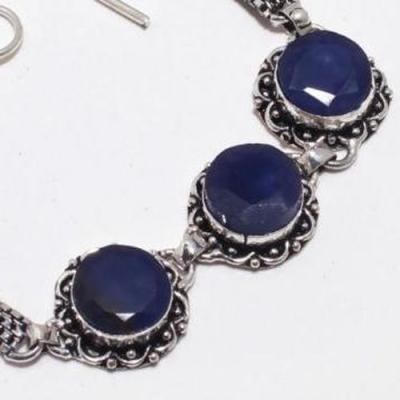 Sa 9388b bracelet 3 saphir bleu 24gr achat vente bijou ethnique argent 925