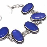 Sa 9390b bracelet 5 saphir ovales bleu 24gr achat vente bijou ethnique argent 925