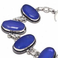 Sa 9390c bracelet 5 saphir ovales bleu 24gr achat vente bijou ethnique argent 925