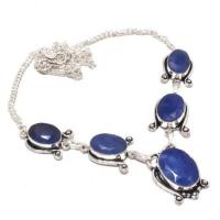 Sa 9394a collier sautoir parure saphir bleu 28gr achat vente bijou ethnique argent 926