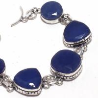 Sa 9400b bracelet 5 saphir coeurs bleu 30gr achat vente bijou ethnique argent 925