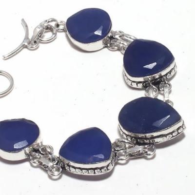 Sa 9401b bracelet 5 saphir coeurs bleu 24gr achat vente bijou ethnique argent 925