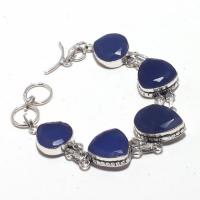 Sa 9401d bracelet 5 saphir coeurs bleu 24gr achat vente bijou ethnique argent 925