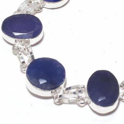 Sa 9403b bracelet 5 saphir ovales bleu 22gr achat vente bijou ethnique argent 925