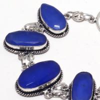 Sa 9404c bracelet 5 saphir ovales bleu 24gr achat vente bijou ethnique argent 925