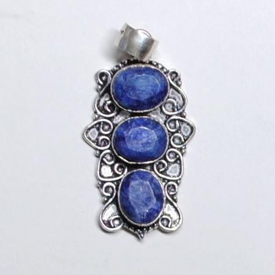 Sa 9419a pendentif saphir argent 925 achat vente bijou 8gr 50mm