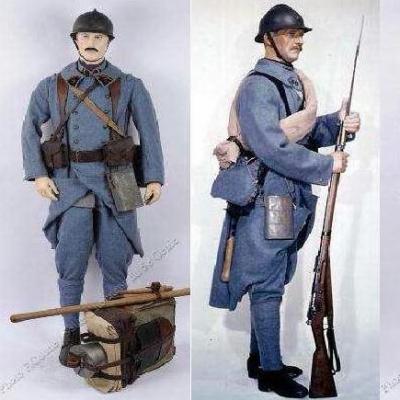 Soldat poilu bleu horizon 1914 1918