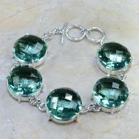 Tpz 020d bracelet topaze bleu vert bijou argent 925 vente achat