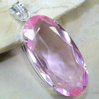 Tpz 035a pendentif pierre topaze rose gemme taille bijou argent 925 vente achat