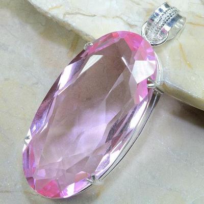 Tpz 035a pendentif pierre topaze rose gemme taille bijou argent 925 vente achat 1