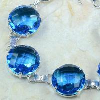 Tpz 049b bracelet topaze bleue iolite bijou argent 925 vente achat