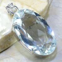 Tpz 091a pendentif pierre topaze blanche cristal gemme taille bijou argent 925 vente achat