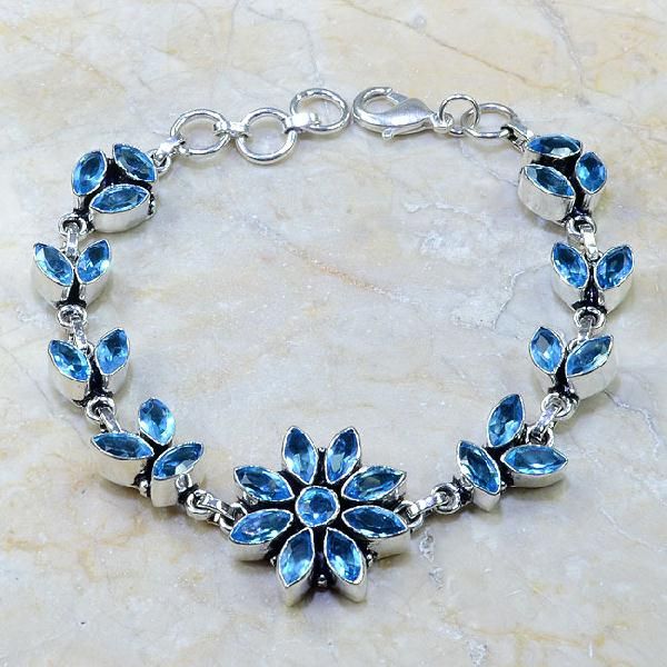 Tpz 102a bracelet topaze rose bijou argent 925 vente achat