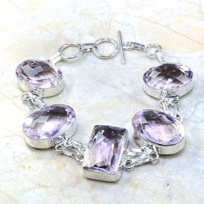 Tpz 103b bracelet topaze rose bijou argent 925 vente achat 1