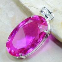 Tpz 107b pendentif pierre topaze rose pink gemme taille bijou argent 925 vente achat