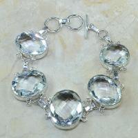 Tpz 115a bracelet topaze blanche cristal bijou argent 925 vente achat