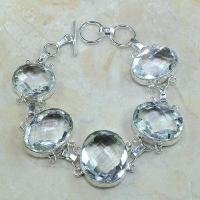 Tpz 115d bracelet topaze blanche cristal bijou argent 925 vente achat