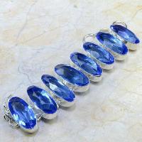 Tpz 121d bracelet topaze bleu iolite bijou argent 925 vente achat