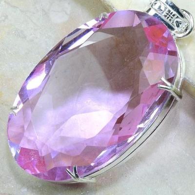 Tpz 138c pendentif pierre topaze rose gemme taille bijou argent 925 vente achat