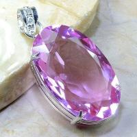 Tpz 167a pendentif pierre topaze rose gemme taille bijou argent 925 vente achat