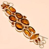 Tpz 170a bracelet topaze orange bijou renaissance grand siecle argent 925 vente achat
