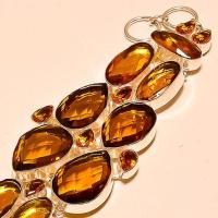 Tpz 170b bracelet topaze orange bijou renaissance grand siecle argent 925 vente achat
