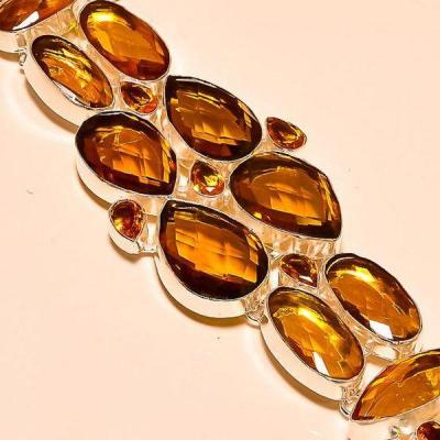 Tpz 170c bracelet topaze orange bijou renaissance grand siecle argent 925 vente achat