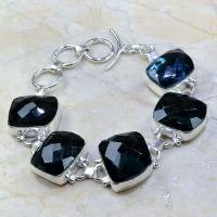 Tpz 191a bracelet topaze iolite bleue bijou argent 925 vente achat