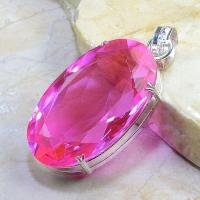 Tpz 196b pendentif pierre topaze rose gemme taille bijou argent 925 vente achat