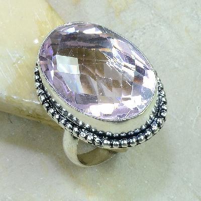 Tpz 210a bague t61 topaze rose bijoux renaissance argent 925 vente achat