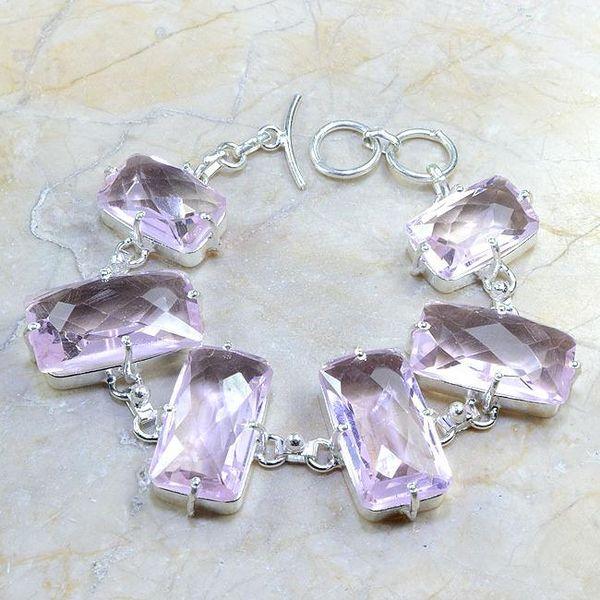 Tpz 213d bracelet topaze rose bijou argent 925 vente achat