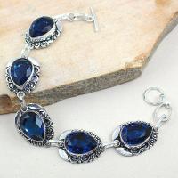 Tpz 305a bracelet topaze iolite bleue bijou argent 925 vente achat 1