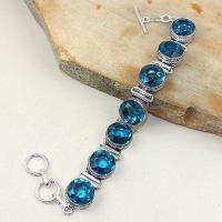 Tpz 320d bracelet topaze quartz bleue iolite suisse bijou argent 925 vente achat 1