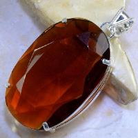 Tpz 379b pendentif pierre topaze cognac gemme lithotherapie bijou argent 925 vente achat 2