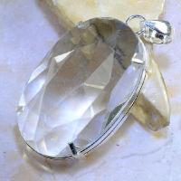 Tpz 382b pendentif pierre topaze blanche cristal gemme lithotherapie bijou argent 925 vente achat