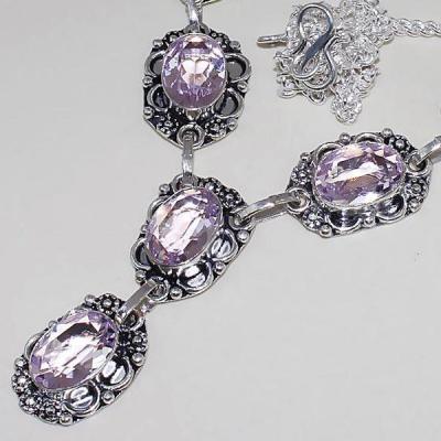 Tpz 392a collier sautoir parure topaze rose pink bijou argent 925 vente achat