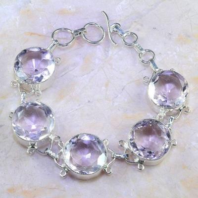 Tpz 409a bracelet topaze rose pink bijou argent 925 vente achat