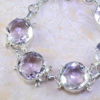 Tpz 409b bracelet topaze rose pink bijou argent 925 vente achat