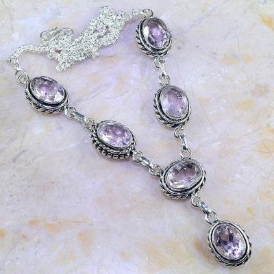 Tpz 413a collier sautoir parure topaze rose pink bijou argent 925 vente achat