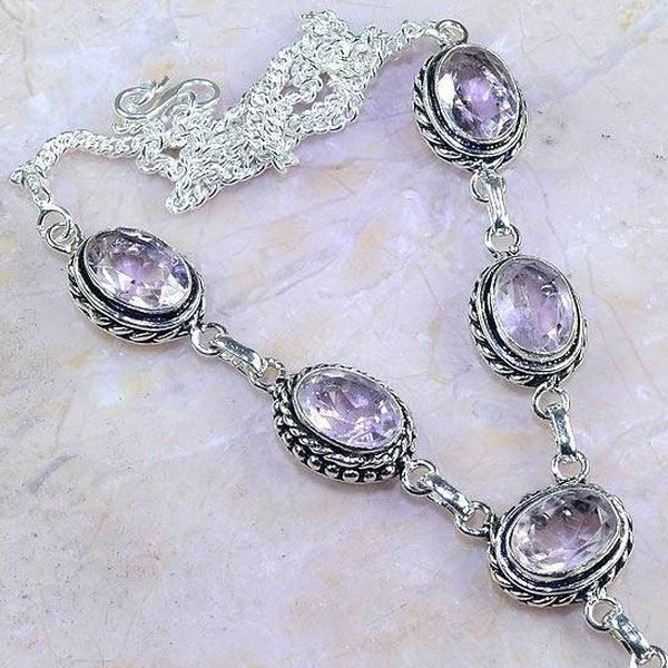 Tpz 413c collier sautoir parure topaze rose pink bijou argent 925 vente achat