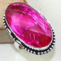 Tpz 421b bague t60 topaze rose pink gemme lithotherapie bijou argent 925 vente achat