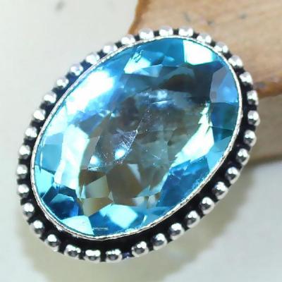 Tpz 423a bague t58 chevaliere medievale topaze bleue suisse bijoux argent 925 vente achat