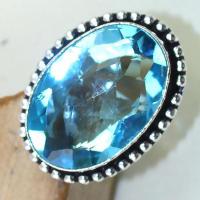 Tpz 423c bague t58 chevaliere medievale topaze bleue suisse bijoux argent 925 vente achat