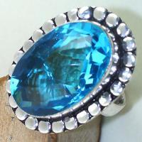 Tpz 428c bague t58 chevaliere medievale topaze bleue suisse bijoux argent 925 vente achat