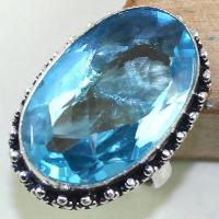Tpz 431a bague t61 chevaliere medievale topaze bleue suisse bijoux argent 925 vente achat