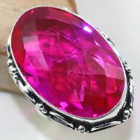 Tpz 444b bague t58 topaze rose pink gemme lithotherapie bijou argent 925 vente achat