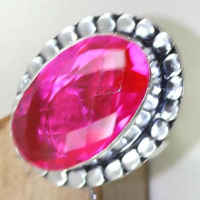 Tpz 446c bague t58 topaze rose pink gemme lithotherapie bijou argent 925 vente achat